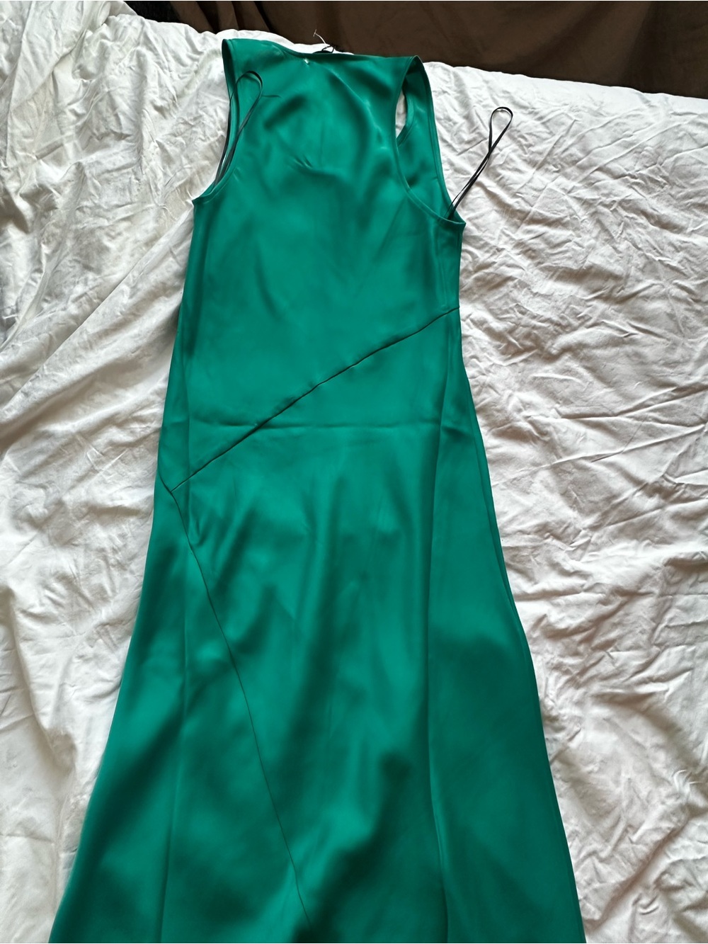 Rag & Bone Minimalist Sleeveless Maxi Dress Emerald Green Size 4 - Picture 7 of 12